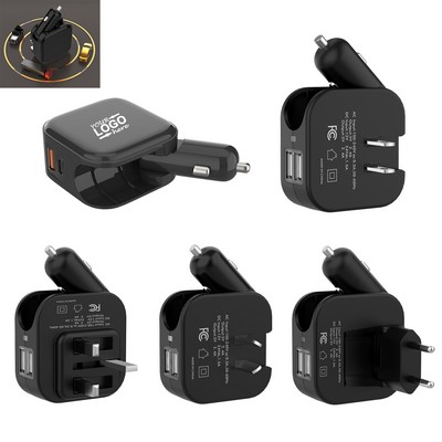 2-in-1 Fast Travel Car Charger