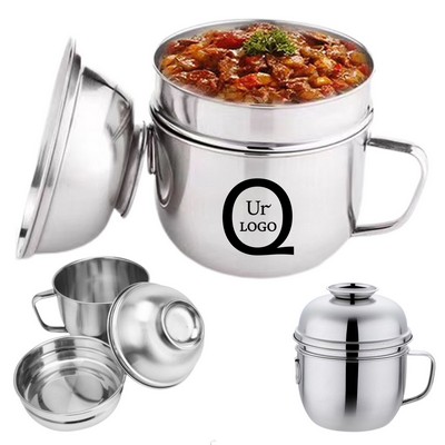 Stainless Steel Round Lunch Box