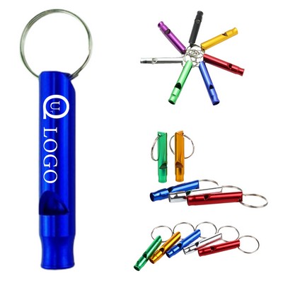 1.81x0.34" Metal Emergency Survival Whistle