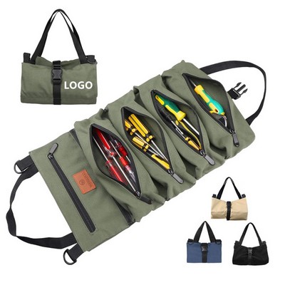 Portable Roll Up Tool Organizer Bag
