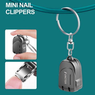 Portable Mini Stainless Steel Nail Clipper Keychain