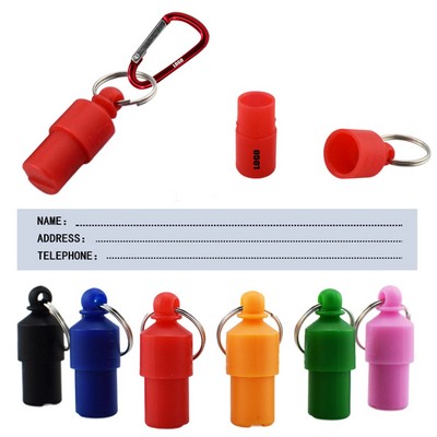 Plastic Capsule Shaped Dog ID Tag