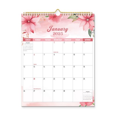 18 Months 14"*11" Wall Calendar From Jan 2025 To June 2026