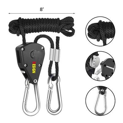 Rope Clip Hanger 1/8" Anti-Loose Design Gears Clip