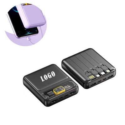 Built-In Cable 10000Mah Power Bank