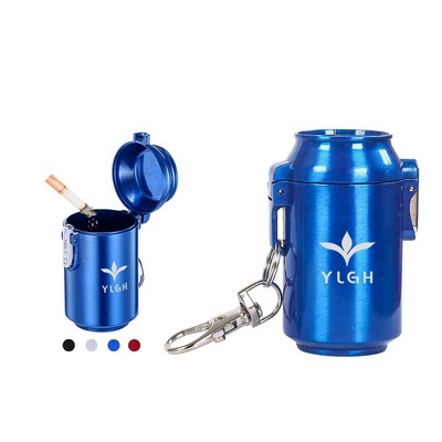 Portable Can Ashtray With Crabiner