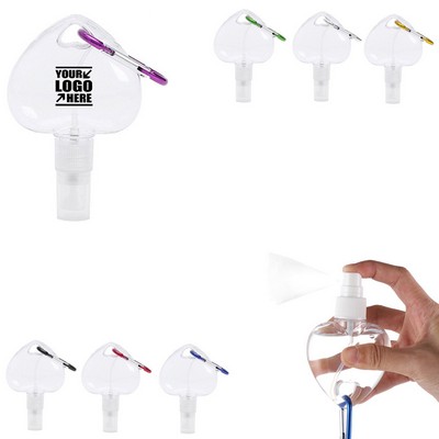 30ml Heart Spray Dispenser Bottle with Carabiner