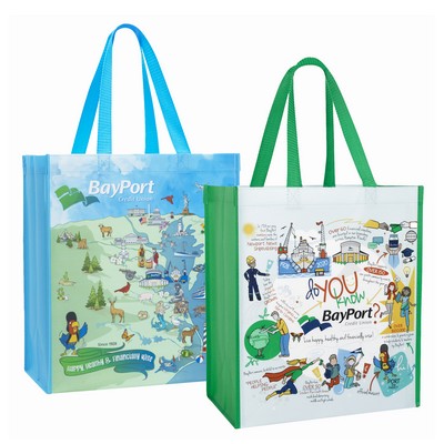 140g Double Laminated Non-Woven Custom Tote Bag (13"x15"x8")