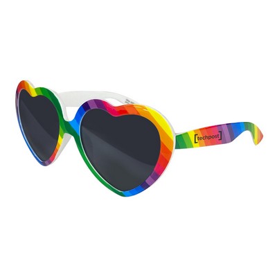Heart Shaped Rainbow Sunglasses