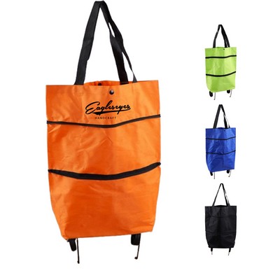Foldable Shopping Bag with Wheels