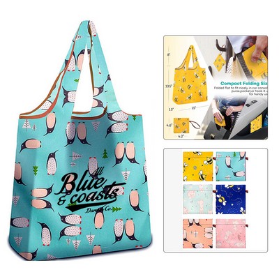 Foldable Shopper Tote Bag
