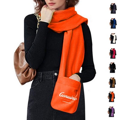 Fleece Scarf w/ Pockets