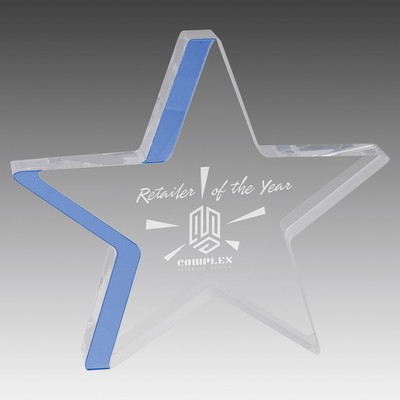 Star Acrylic with Colored Edge