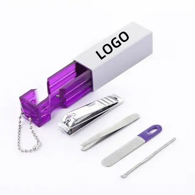2 In 1 Custom Manicure Pillar Set Keychain MOQ100PCS