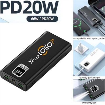Fast Charging Power Bank with Digital Display 20000mah