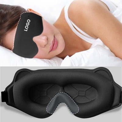 Upgraded 3D Sleep Eye Mask with Hollow Nose-wing for Pressure Relief