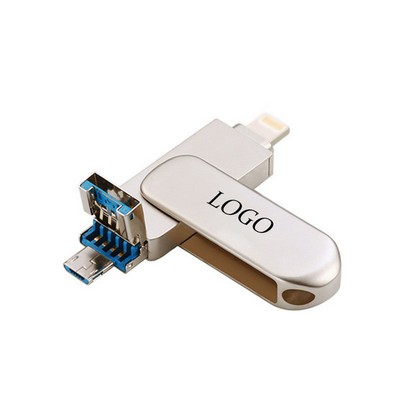 3-In-1 16Gb Usb Flash Drive