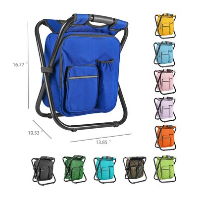 Backpack Folding Fishing Cooler Seat