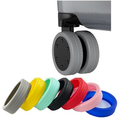 Durable Mute Silicone Suitcase Luggage Wheel Covers.