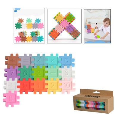 Silicone Math Puzzle Educational Building Blocks
