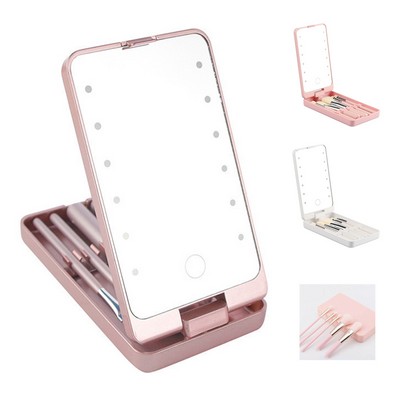 LED Makeup Storage Box with Mirror