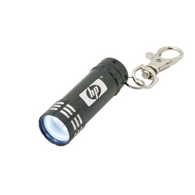 Black 3 LED Keychain Flashlight