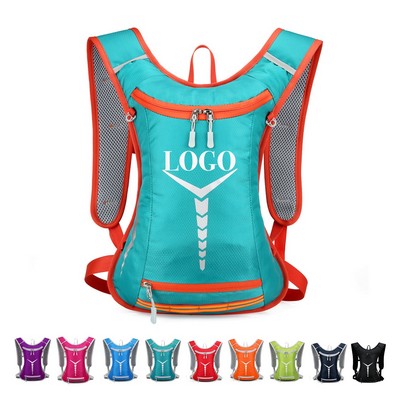 Water Resistant Multifunctional Cycling Backpack w/Hydration Outlet & Helmet Attachment