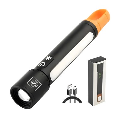 Outdoor Multifunctional Laser Zoom Flashlight