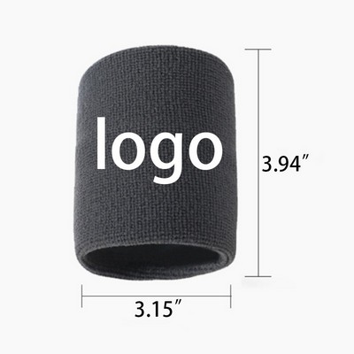 Unisex Breathable Polyester Sports Wristband Sweat Absorbing Wrist Support