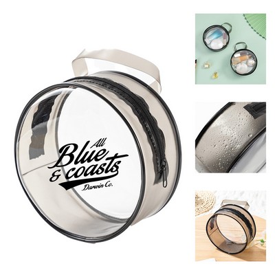 Round Transparent Cosmetic Bag