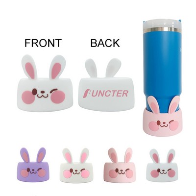 Rabbit Shape Silicone Cup Base Protector 3.1" Diameter