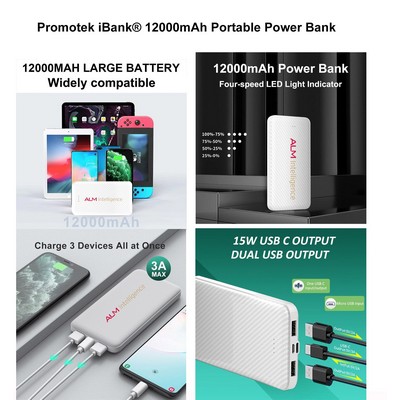 12000mAh Portable Power Bank
