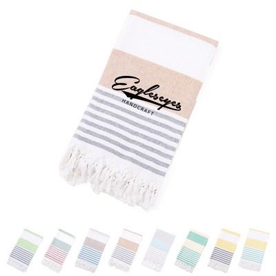 Turkish Cotton Striped Beach Towel