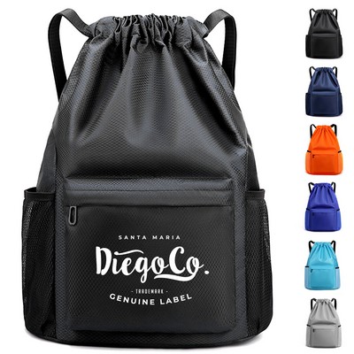 Water-resistant Adventure Drawstring Backpack