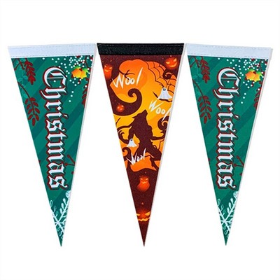 Custom Full Color Felt Pennant Triangle Flags