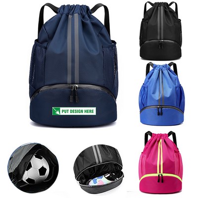 Dry-Wet Separate Drawstring Backpack