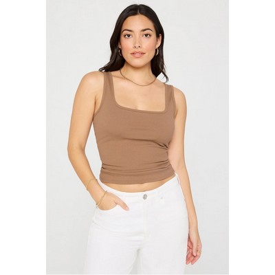 Fabletics® DAILY RIB SQUARE NECK TANK
