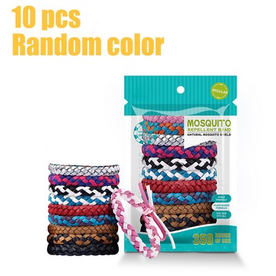 10 Pack Mosquito Repellent Bracelets Random Color