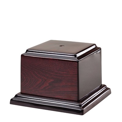 High Gloss Rosewood Piano Finish Base (5" x 5" x 1")