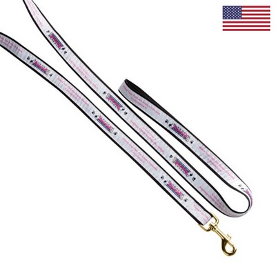 3/4" X 72" Woven Pet Leash w/ Gold-Colored Hardware - "Elite" Weave