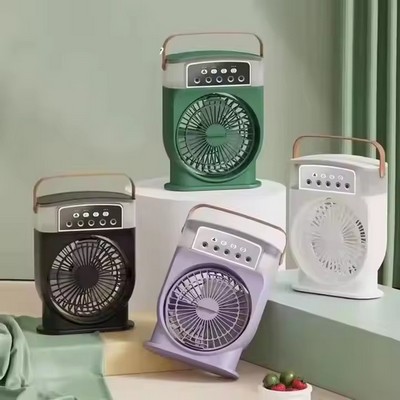 2000 mAh 5-Hole Mist Spray Mini Humidifying Fan