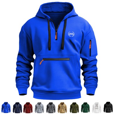 Cozy Fleece-Lined Pullover Hoodie