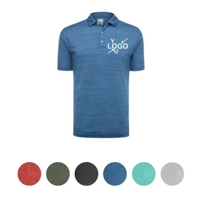Moisture Control Men's Striped Polo
