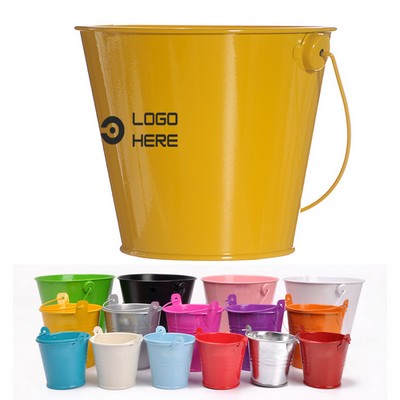 Colorful Tinplate Bucket Storage