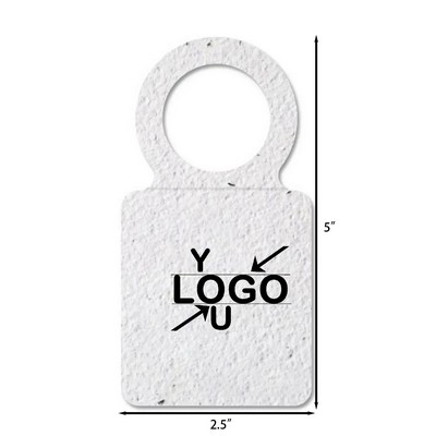 Seed Paper Wine Bottle Tag