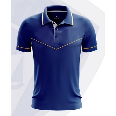 Unisex Sublimated Short Sleeve Polo shirt-150G Interlock