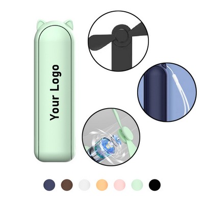 2 in 1 Fans Power Bank USB Fans Hand Fans