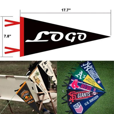 Custom Full Color Single Sided Felt Pennant