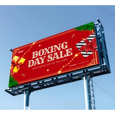 Billboard Banners with Top and Bottom Pole Pocket 1' x 1' (SQFT)