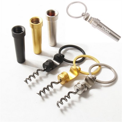Red Wine Bottle Opener Keychain